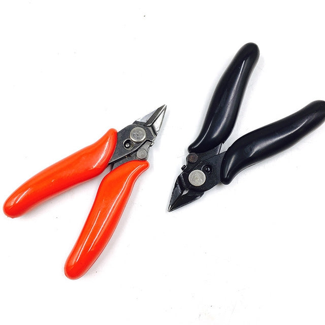 Alicate Mini para Corte de Água Eletrónica em Aço Inoxidável, Ferramentas de Reparação para Eletricista, Vermelho, Preto