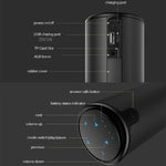 Coluna Bluetooth Estéreo 3D ZEALOT S8, Subwoofer Sem Fios, Coluna Portátil com Controlo Tátil, Reprodução AUX, Cartão TF, Mãos Livres com Microfone