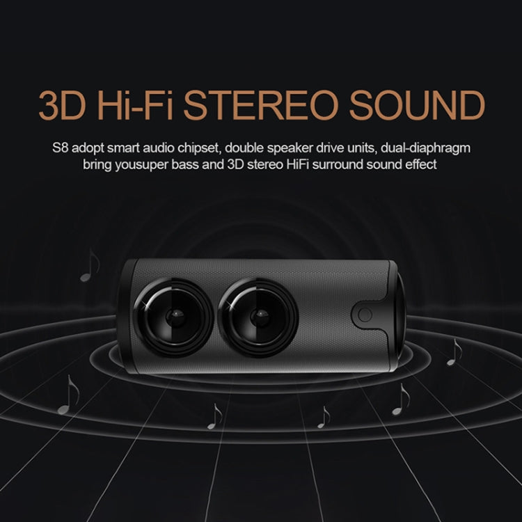 Coluna Bluetooth Estéreo 3D ZEALOT S8, Subwoofer Sem Fios, Coluna Portátil com Controlo Tátil, Reprodução AUX, Cartão TF, Mãos Livres com Microfone
