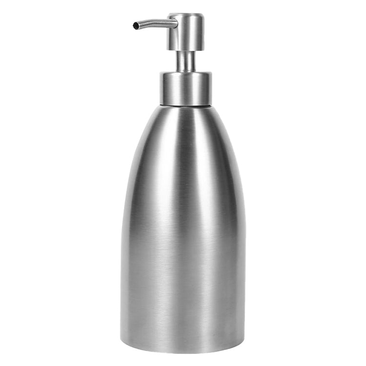 Dispenser de Sabão em Aço Inoxidável de 500ml para Cozinha e Casa de Banho, Frasco para Champô e Detergente, Dispenser de Sabão 500ml