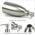 Dispenser de Sabão em Aço Inoxidável de 500ml para Cozinha e Casa de Banho, Frasco para Champô e Detergente, Dispenser de Sabão 500ml