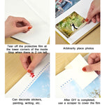 Retro Art DIY Handmade Photo Album Self-Adhesive Film Album, 16 inch Blossom, 16 inch Bouquet, 16 inch Landscape, 16 inch Starry Night, 16 inch Ride The Wind And Waves, 16 inch Back To Nature, 16 inch Sunflower, 16 inch Starry Sky, 16 inch Apricot Blos...