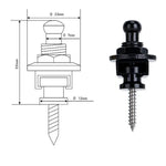 Fivela Universal de Metal para Correia de Guitarra, Prego para Correia, Prego de Cauda de Guitarra Anti-deslizante