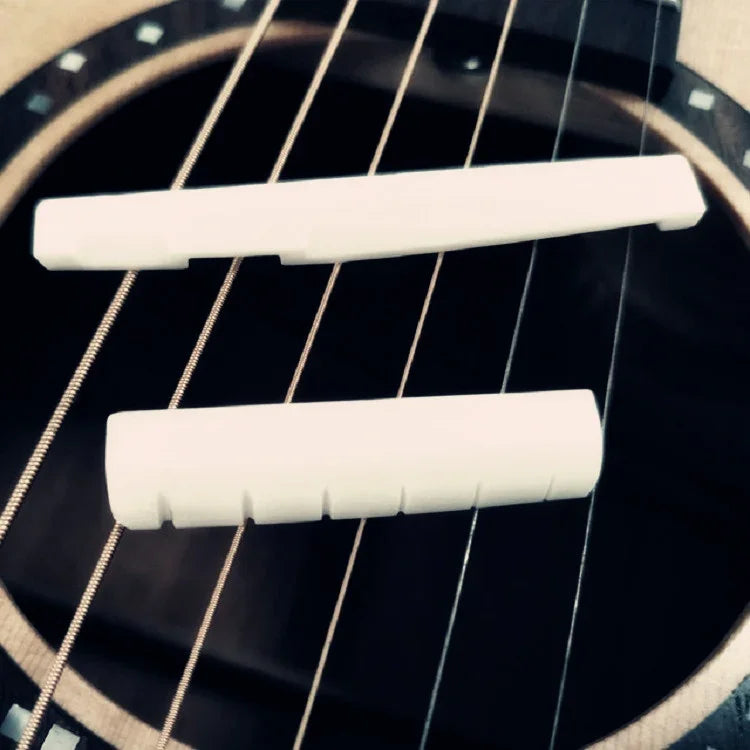 Almofada de Cordas de Guitarra Superior e Inferior em Osso de Boi para Ponte, Acessórios para Guitarra, Cordas de Guitarra