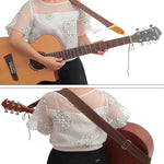 Correias de Algodão e Linho para Guitarra, Correia Diagonal para Ombro, Acessórios para Instrumentos Musicais