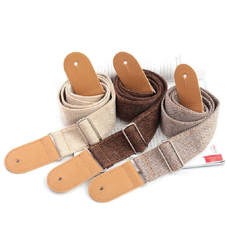 Correias de Algodão e Linho para Guitarra, Correia Diagonal para Ombro, Acessórios para Instrumentos Musicais