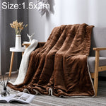Manta de Sofá de Inverno Dupla, Espessa, em Cashmere e Coral Fleece para Escritório, 1.5x2m, 2x2.3m
