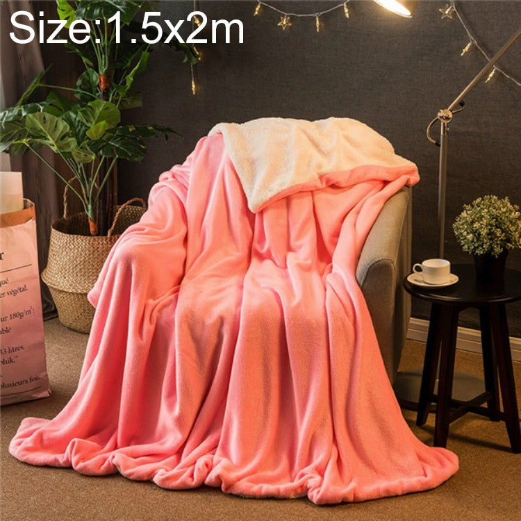 Manta de Sofá de Inverno Dupla, Espessa, em Cashmere e Coral Fleece para Escritório, 1.5x2m, 2x2.3m