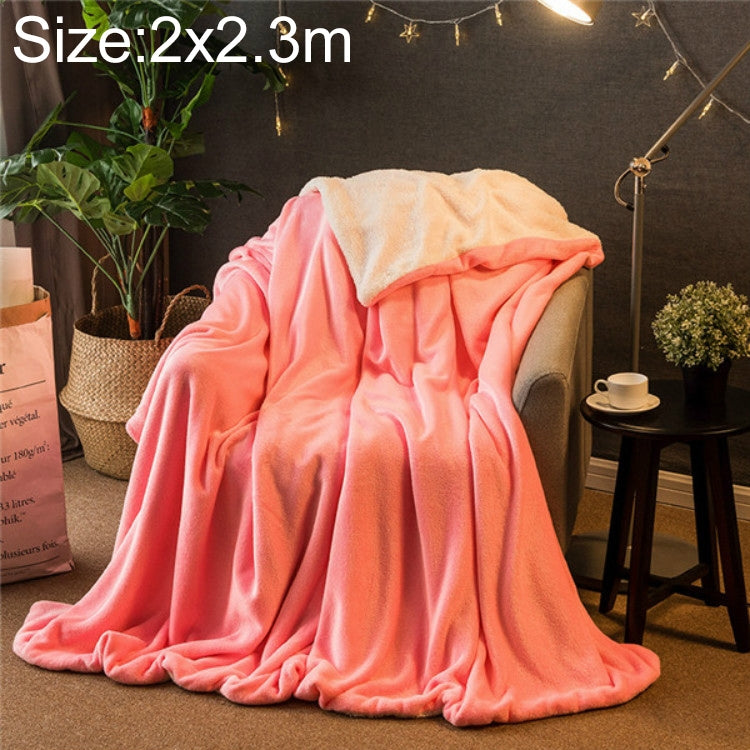 Manta de Sofá de Inverno Dupla, Espessa, em Cashmere e Coral Fleece para Escritório, 1.5x2m, 2x2.3m