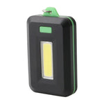 2 unidades de lanterna LED COB mini de 3W para chaveiro, luz de emergência para campismo com 3 modos, vermelho, verde