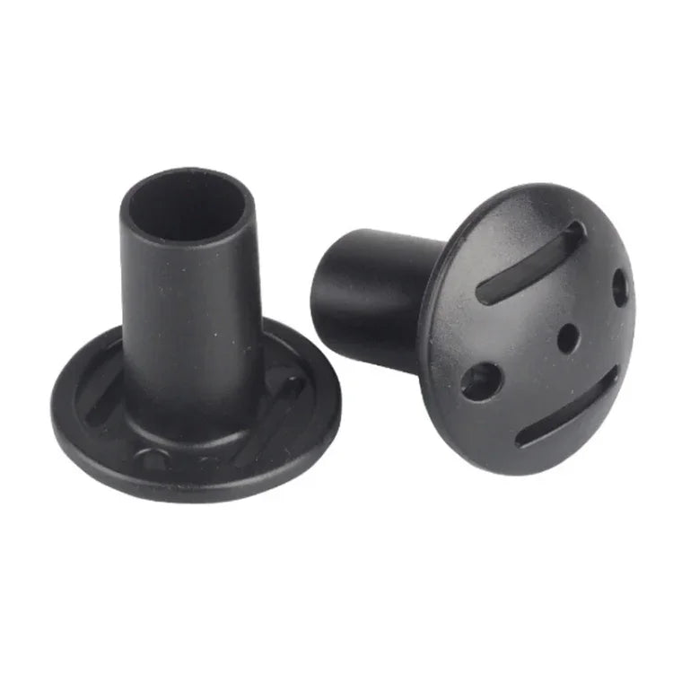 2 tampas de plugue antipunctura para barra de suporte Alpenstock, estojo protetor para vara de tenda, capacete de plástico anti-ruptura