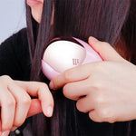 Escova de Cabelo Iónica Elétrica Portátil Escova Alisadora de Cabelo Pente de Íons Negativos Escova Anti-estática de Massagem Mini Pente Alisador de Cabelo, Rosa, Verde