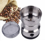 Moedor de Café Multifuncional com Ficha EU, Elétrico em Aço Inoxidável para Ervas/Especiarias/Nozes/Grãos/Grãos de Café, Moedor de Café, Ficha EU