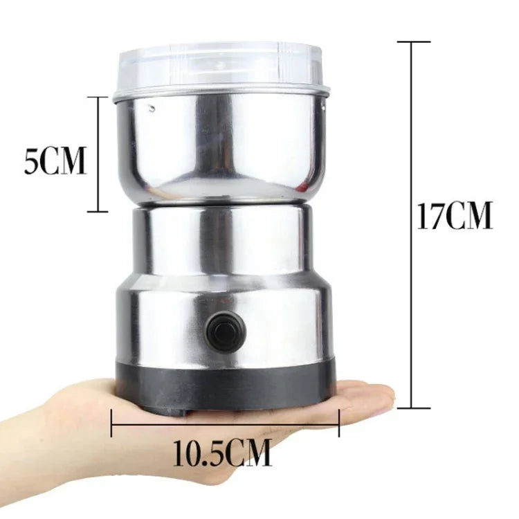 Moedor de Café Multifuncional com Ficha EU, Elétrico em Aço Inoxidável para Ervas/Especiarias/Nozes/Grãos/Grãos de Café, Moedor de Café, Ficha EU