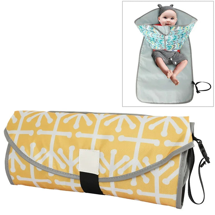 Almofada Portátil para Mudança de Fraldas de Bebé, Dobrável, Impermeável, Almofada de Enfermagem, Tamanho Único