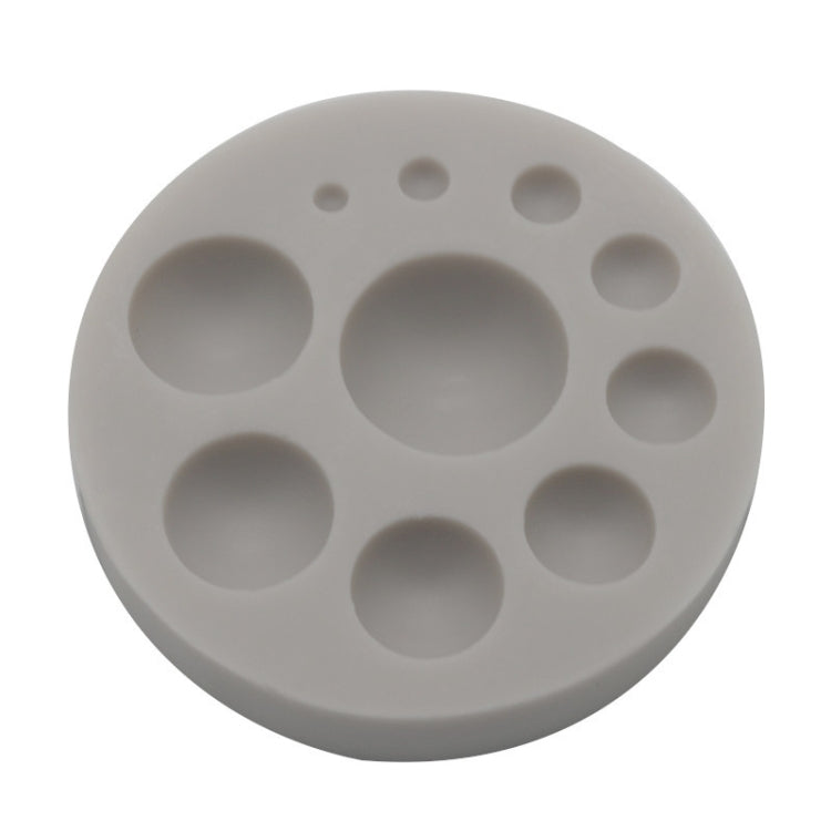 Molde Redondo de Silicone para Fondant de Bolo Decoração DIY Ferramenta de Chocolate, Silicone Redondo (Cinzento), Silicone Redondo (Rosa)