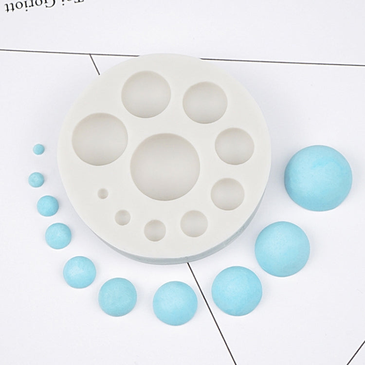 Molde Redondo de Silicone para Fondant de Bolo Decoração DIY Ferramenta de Chocolate, Silicone Redondo (Cinzento), Silicone Redondo (Rosa)