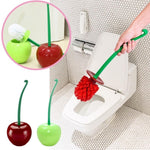 Escova de Casa de Banho Criativa em Forma de Cereja, Kit de Limpeza de Sanita, Vermelho, Verde