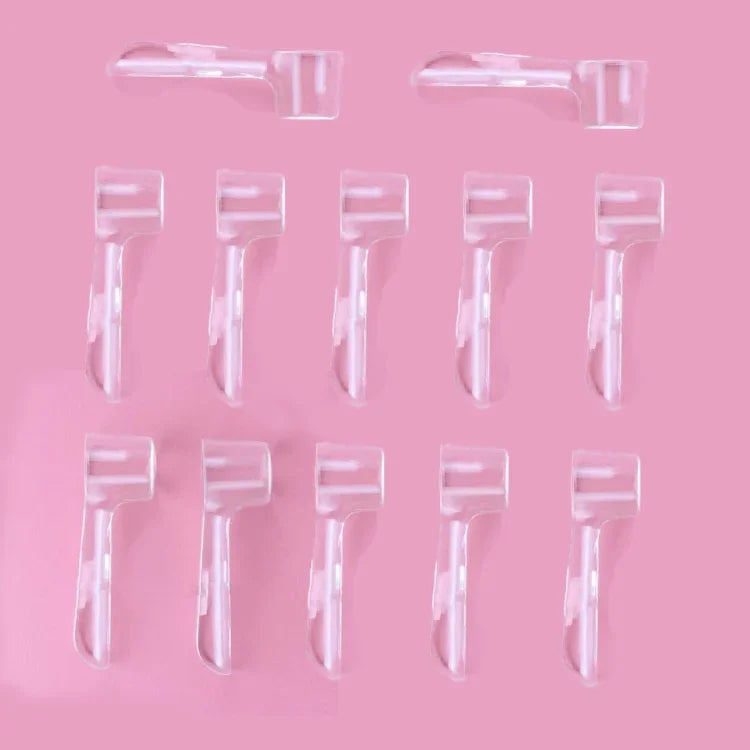 12 Unidades de Tampas Protetoras Transparentes para Cabeças de Escova de Dentes Elétricas