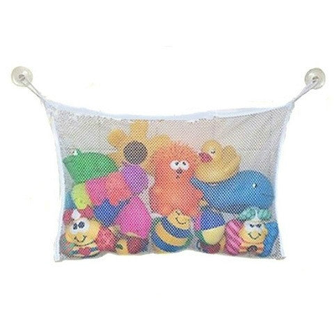 Organizador pendurável para brinquedos de bebé e criança para casa de banho com 2 unidades e ventosas