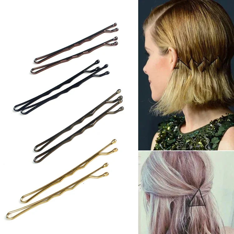 3 PCS Presilhas Femininas Pretas e Douradas Grampos de Cabelo Faixas Acessórios para Cabelo