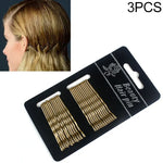 3 PCS Presilhas Femininas Pretas e Douradas Grampos de Cabelo Faixas Acessórios para Cabelo