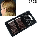 3 PCS Presilhas Femininas Pretas e Douradas Grampos de Cabelo Faixas Acessórios para Cabelo