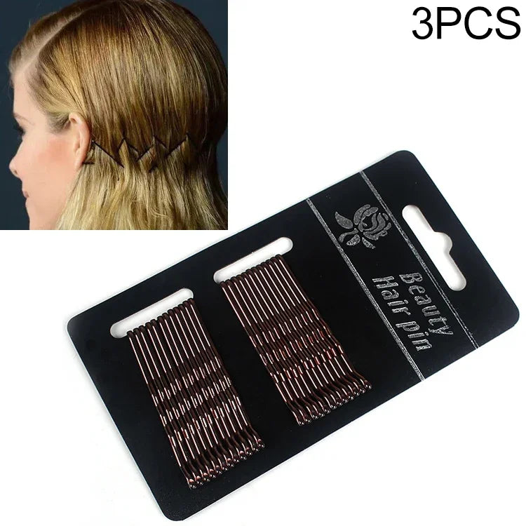 3 PCS Presilhas Femininas Pretas e Douradas Grampos de Cabelo Faixas Acessórios para Cabelo