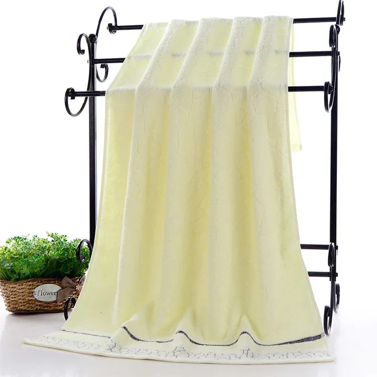 Toalha de Banho Jacquard Espessa para Adultos, Tamanho: 70 x 140cm