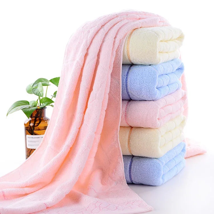 Toalha de Banho Jacquard Espessa para Adultos, Tamanho: 70 x 140cm