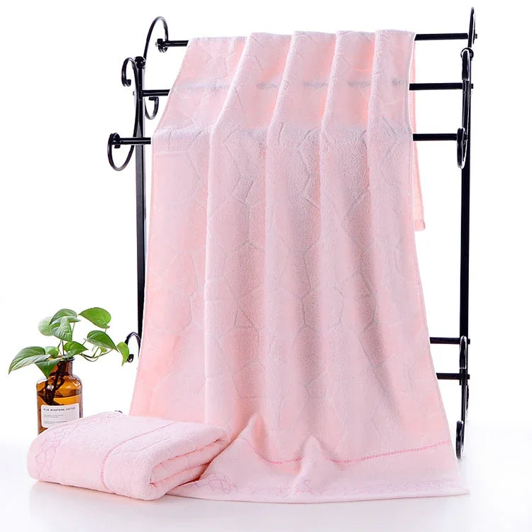 Toalha de Banho Jacquard Espessa para Adultos, Tamanho: 70 x 140cm