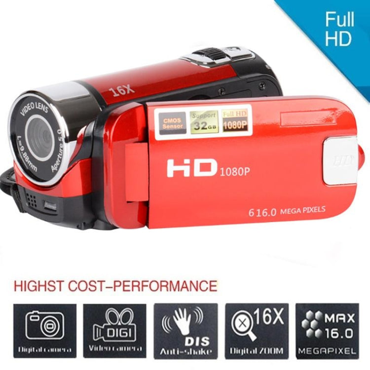 Câmara DV de Viagem Doméstica com Zoom Digital 16X, 16 Milhões de Pixels HD, Ficha US