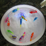 Brinquedo de Chuveiro para Bebés com Peixe Elétrico Simulado 8 em 1 com Função de Natação e Iluminação, Peixe Elétrico Simulado