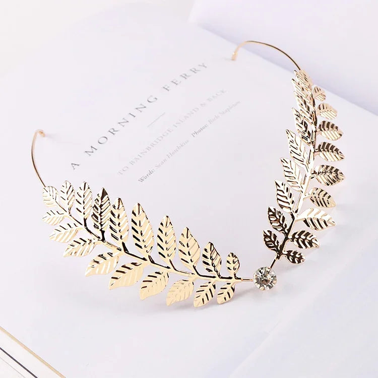 Faixas de Cabelo de Moda Feminina Faixas de Cabelo de Liga com Cristais Suporte Traseiro