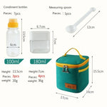 Conjunto de Frascos de Temperos CLS para Exterior, Frascos Portáteis para Temperos, Conjunto de Utensílios para Churrasco