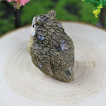 Conjunto de 4 Peças Coruja Miniatura Simulada Decoração de Jardim Animais Decorativos, Decoração de Animais