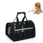 Bolsa Transportadora Diagonal Dobrável de Malha Respirável para Animais, S, M, L