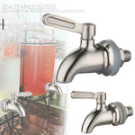 Drink Dispenser Beverage Wine Barrel Tap Spigot Stainless Steel Coffee Juice Faucet, 12mm, 16mm