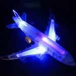 Brinquedos de Avião Modelo Elétrico com Luz e Música, Brinquedo para Crianças DIY Avião Presente