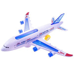 Brinquedos de Avião Modelo Elétrico com Luz e Música, Brinquedo para Crianças DIY Avião Presente