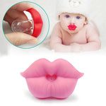 3 Peças de Chupetas para Recém-nascidos com Bico Vermelho, Chupetas Divertidas de Silicone para Bebé, Mordedores e Calmantes