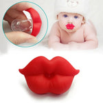 3 Peças de Chupetas para Recém-nascidos com Bico Vermelho, Chupetas Divertidas de Silicone para Bebé, Mordedores e Calmantes