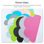 Children Cloud Silicone Placemat Waterproof Environmental Protection Student Table Mat, White, Black, Yellow, Blue, Green, Light Pink, Dark Gray, Light Blue, Light Green, Light Gray, Dark  Pink
