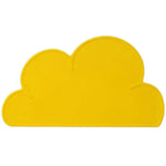 Children Cloud Silicone Placemat Waterproof Environmental Protection Student Table Mat, White, Black, Yellow, Blue, Green, Light Pink, Dark Gray, Light Blue, Light Green, Light Gray, Dark  Pink