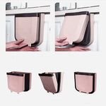 Lixeira Dobrável Suspensa para Cozinha, 23x6x29cm