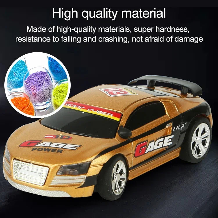 Carro RC Mini em Forma de Lata de Coca-Cola, Controlo Remoto Rádio, Micro Carro de Corrida, Verde+Branco, Preto, Verde, Vermelho, Azul, Amarelo, Dourado, Preto+Laranja