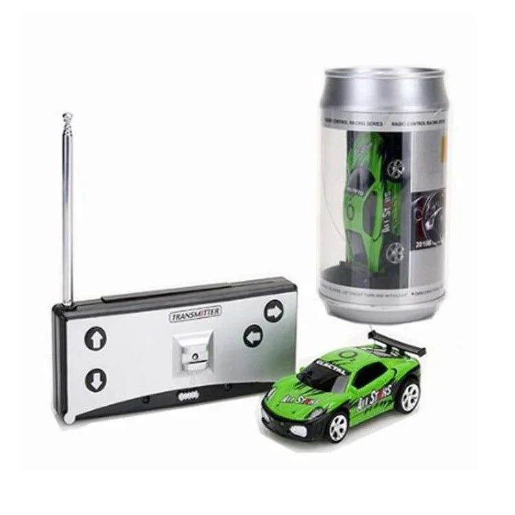 Carro RC Mini em Forma de Lata de Coca-Cola, Controlo Remoto Rádio, Micro Carro de Corrida, Verde+Branco, Preto, Verde, Vermelho, Azul, Amarelo, Dourado, Preto+Laranja