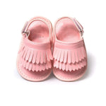 Sandálias de Bebé Casuais de Moda em PU com Franjas, 11cm/76g, 12cm/83g, 13cm/93g