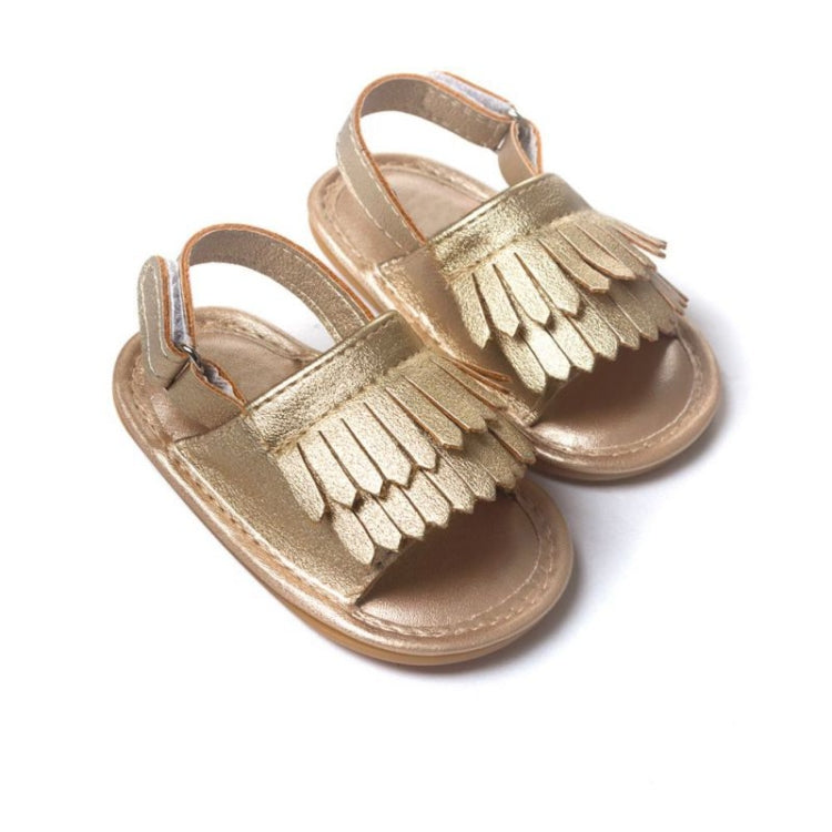 Sandálias de Bebé Casuais de Moda em PU com Franjas, 11cm/76g, 12cm/83g, 13cm/93g