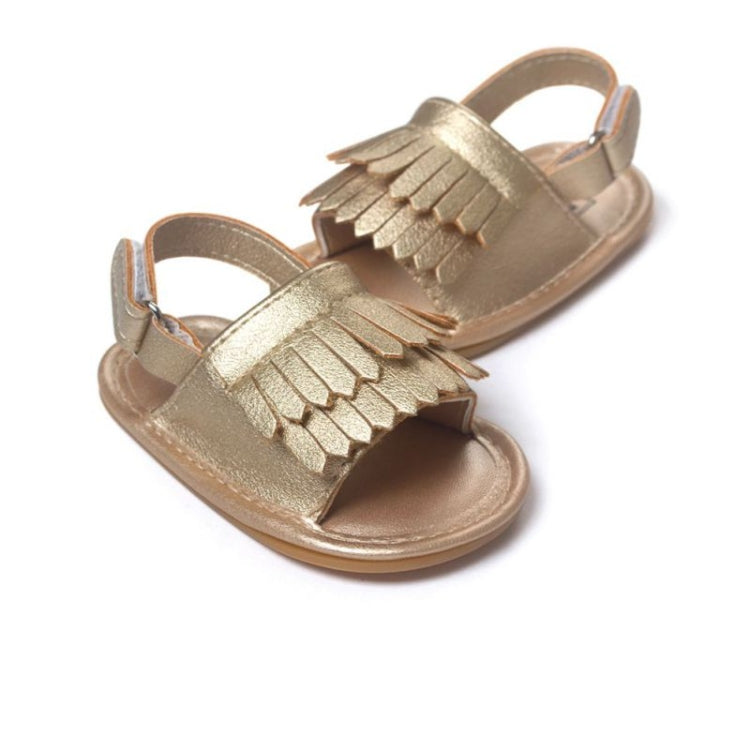 Sandálias de Bebé Casuais de Moda em PU com Franjas, 11cm/76g, 12cm/83g, 13cm/93g